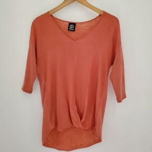 Bobeau 3 for $25 Simi Sheer Twist Front Top